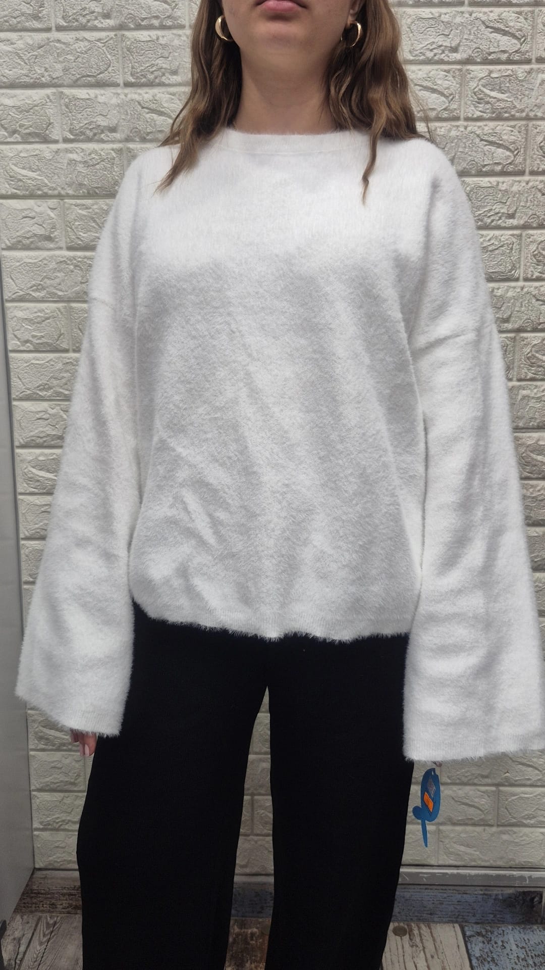 Yumoş kazak beyaz( S M L XL bedenler için)