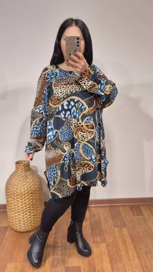 Bluz şal zincir desen