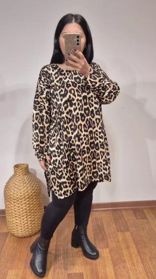 Bluz yeni leopar desen