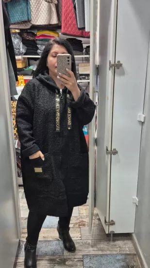 Kaban keçe yumuşak doku siyah