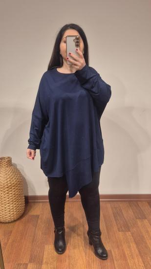 Asimetrik model lacivert renk