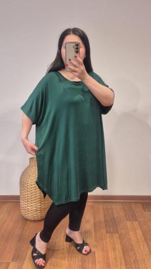 Bluz bisiklet yaka model haki renk