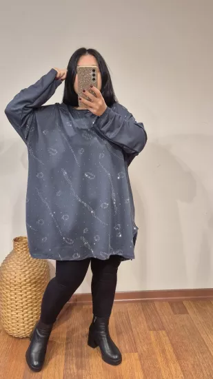 Bluz yuvacık taş model gri renk