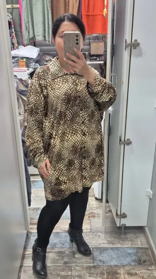 Gömlek dokuma viskon likra küçük petek yılan derisi desen