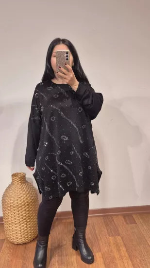 Bluz yuvacık taş model siyah renk