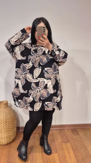 Bluz Premium Lilyum Desen 