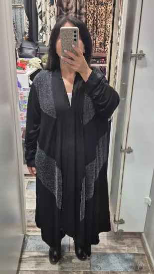 Hırka gümüş sim detay