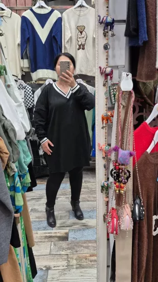 Bluz cupra kumaş ribana detay