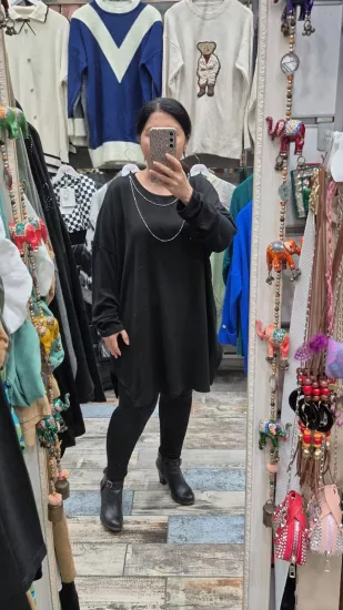 Bluz cupra kumaş zincir detay